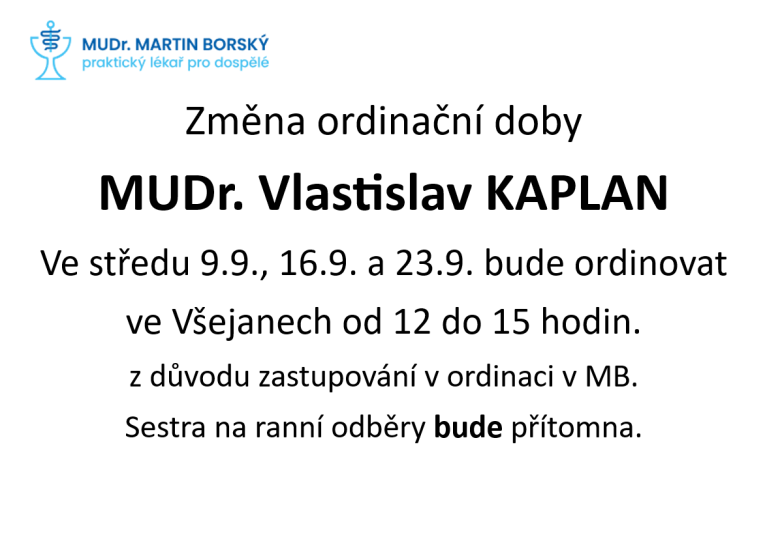 MUDr.Vlastislav Kaplan